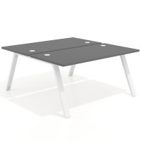Mesa multipuesto UvePro Bench fondo 166 cm, estructura blanca - GRIS TORMENTA, 180X166