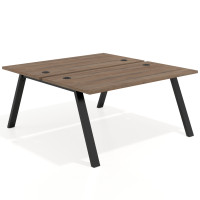 Mesa multipuesto UvePro Bench fondo 166 cm, estructura negra - NOCE SABI, 120x166