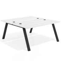 Mesa multipuesto UvePro Bench fondo 166 cm, estructura negra - ALBO, 180X166