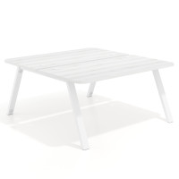 Mesa multipuesto UvePro Bench fondo 166 cm, sobre curvo, estructura blanca - ALBO, 180X166