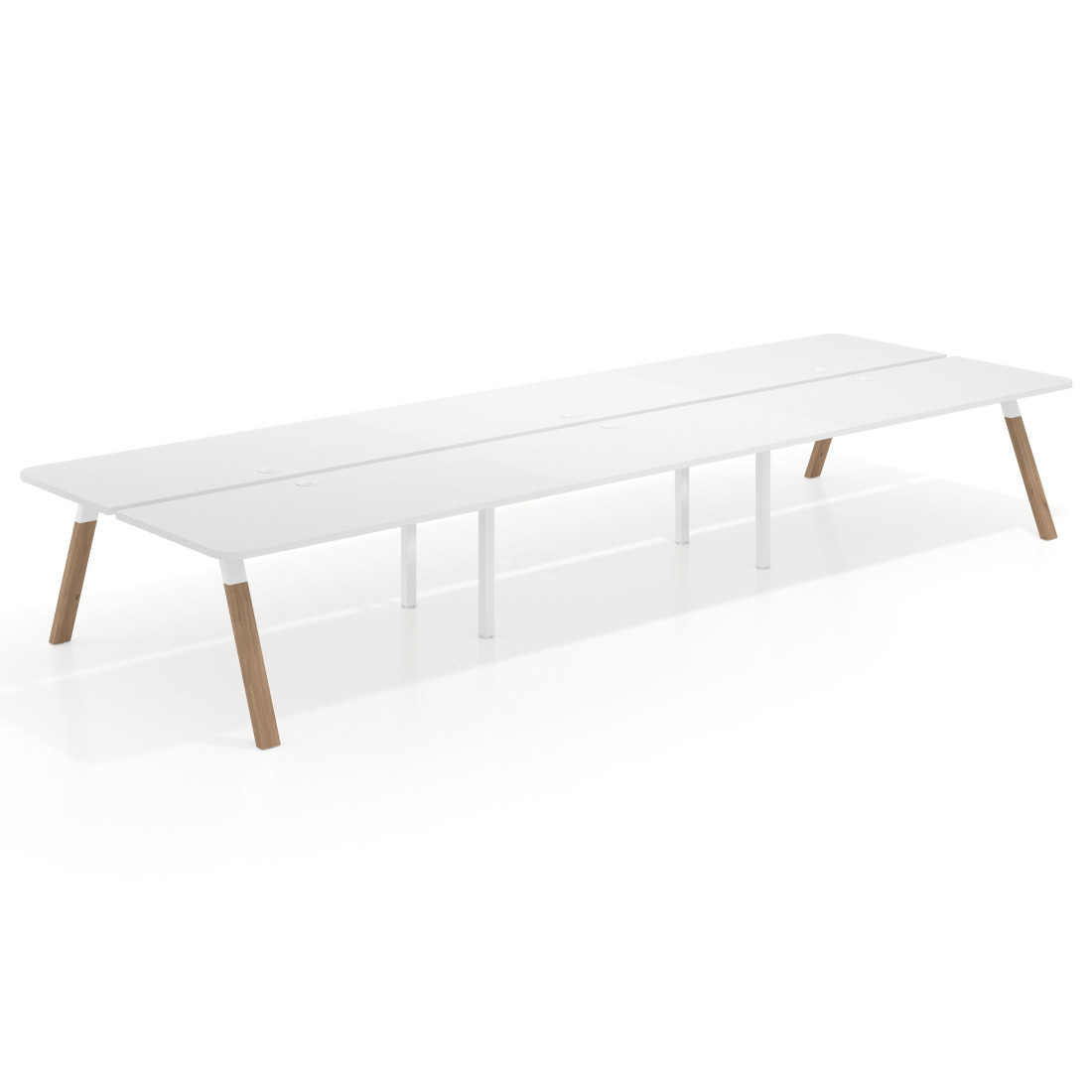 mesa multipuesto 360x166 blanco mate uvepro curvo 1