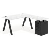mesa en l 180x180 albo uvepro mesa con ala pedestal frontales metal recto 1