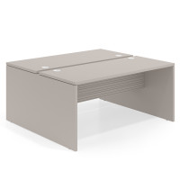 Mesa Multipuesto Work Bench fondo 142 diseño rayado - 120x142, Gris Coco/Rayado Coco