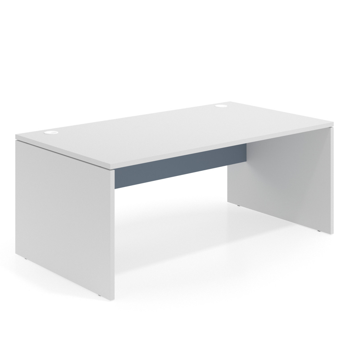 mesa de escritorio 120x100 blanco mate azul talco workplus mesa individual fondo 100cm 1
