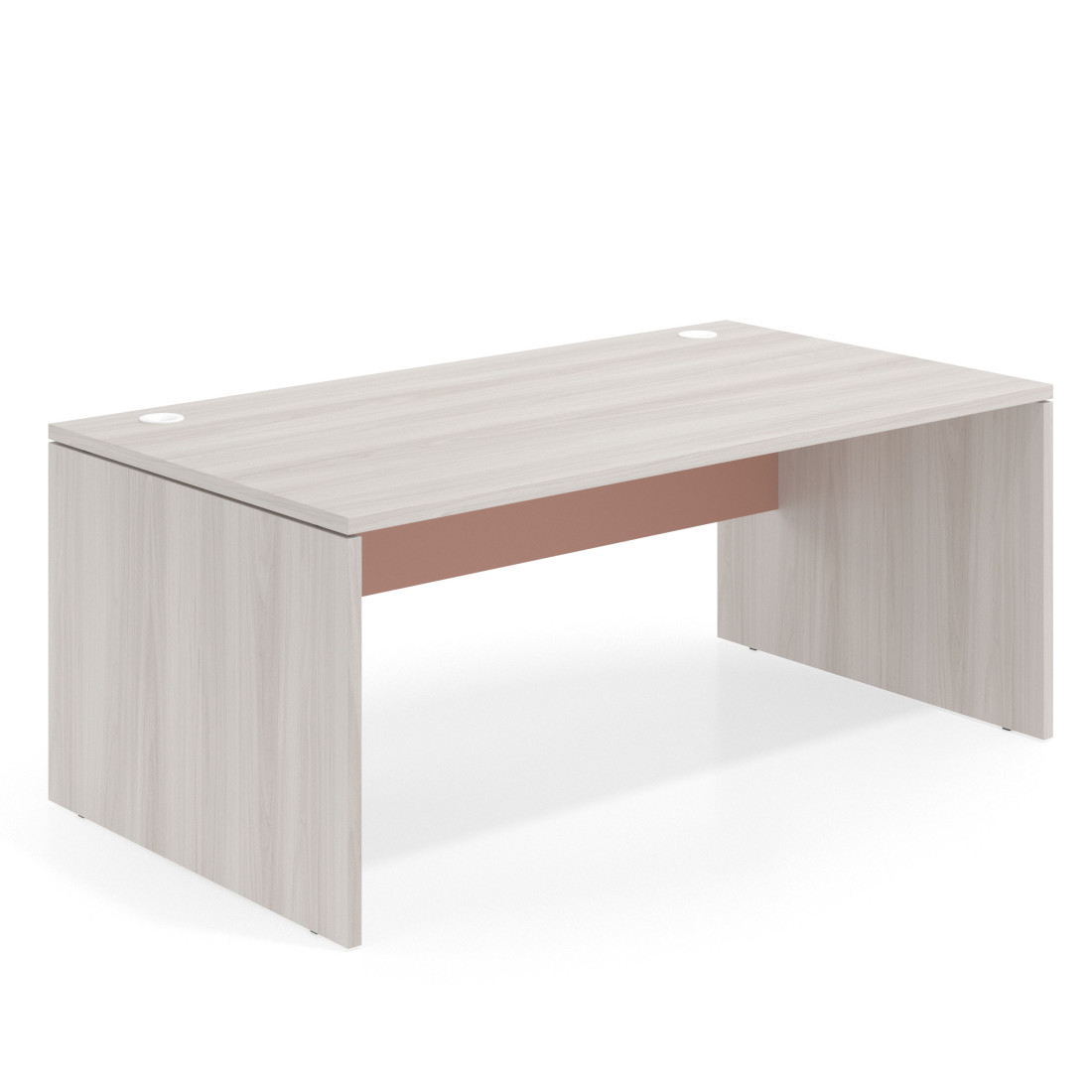 mesa de escritorio 140x100 california rosa talco workplus mesa individual fondo 100cm 1