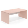 mesa de escritorio 120x100 rosa talco blanco mate workplus mesa individual fondo 100cm 1