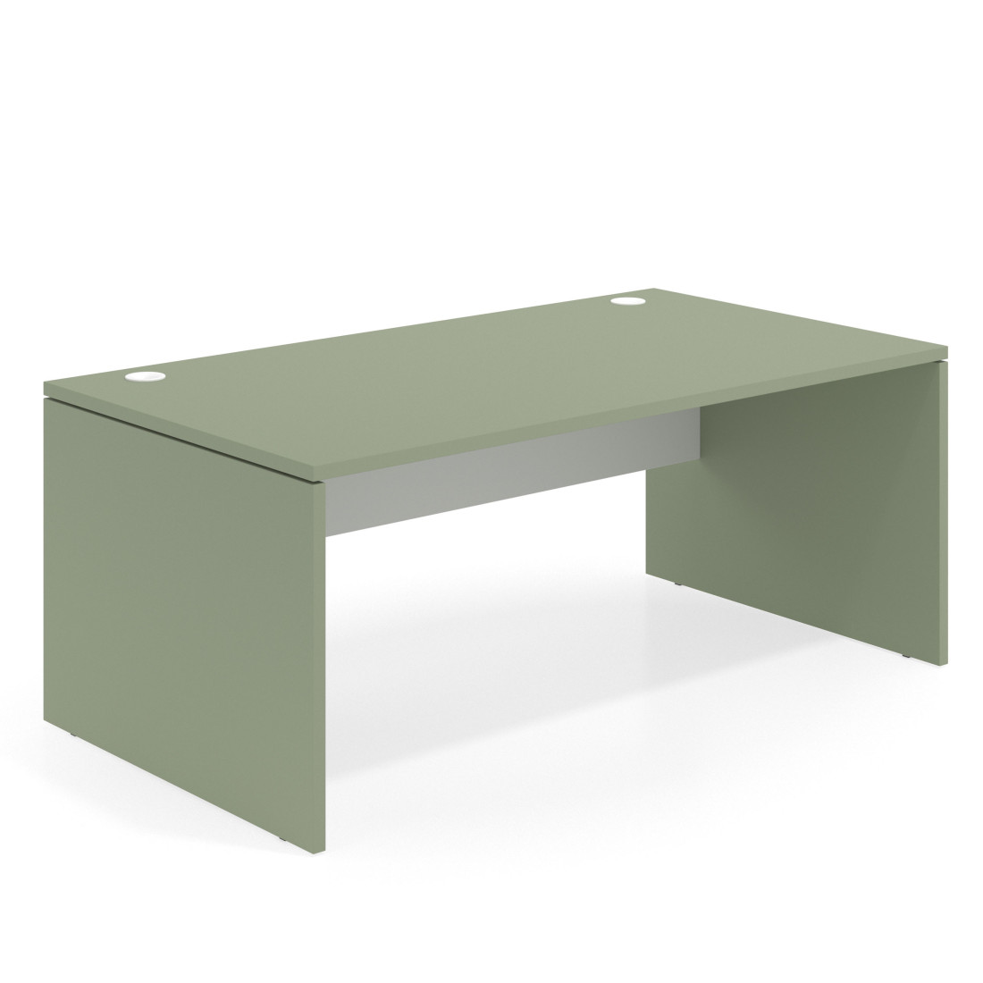 mesa de escritorio 140x100 sauce blanco mate workplus mesa individual fondo 100cm 1