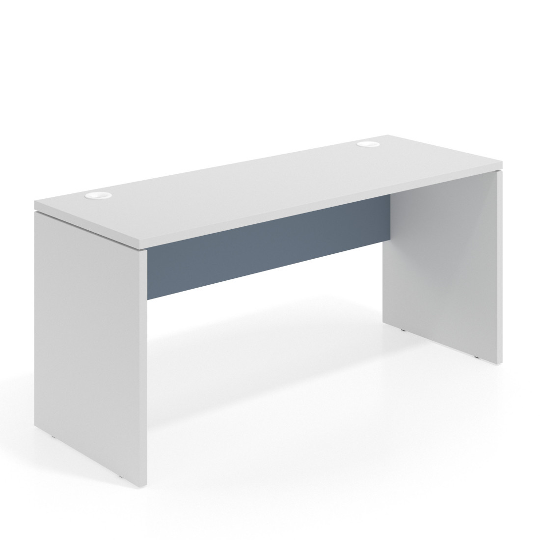 mesa de escritorio 100x68 blanco mate azul talco workplus mesa individual fondo 68cm 1