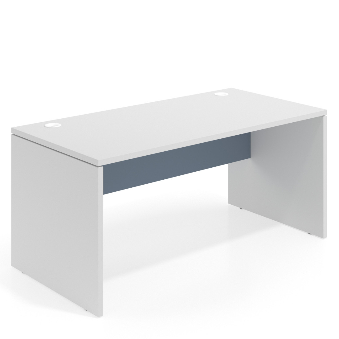 mesa de escritorio 100x80 blanco mate azul talco workplus mesa individual fondo 80cm 1