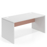 mesa de escritorio 140x80 blanco mate rosa talco workplus mesa individual fondo 80cm 1