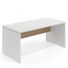 mesa de escritorio 100x80 blanco mate rayado natural workplus mesa individual fondo 80cm 1