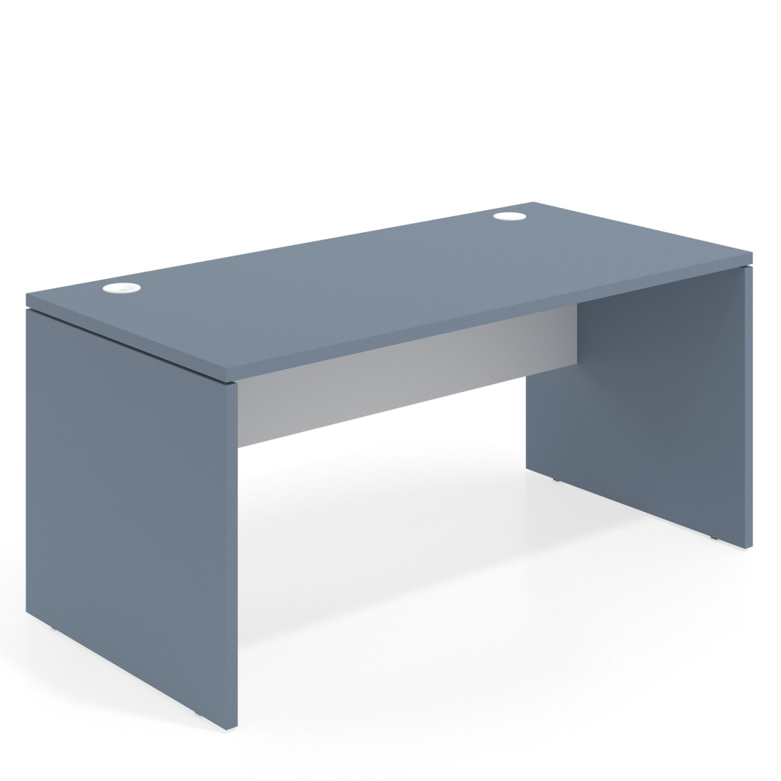 mesa de escritorio 100x80 azul talco blanco mate workplus mesa individual fondo 80cm 1