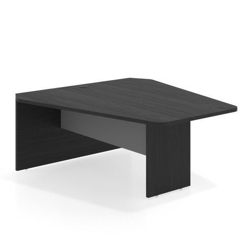 Mesa de Videoconferencias WorkPlus estructura bocamina - Bocamina/Gris tormenta, 180x164