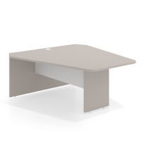 Mesa de Videoconferencias WorkPlus diseño bicolor - Gris Coco/Blanco Mate, 180x164