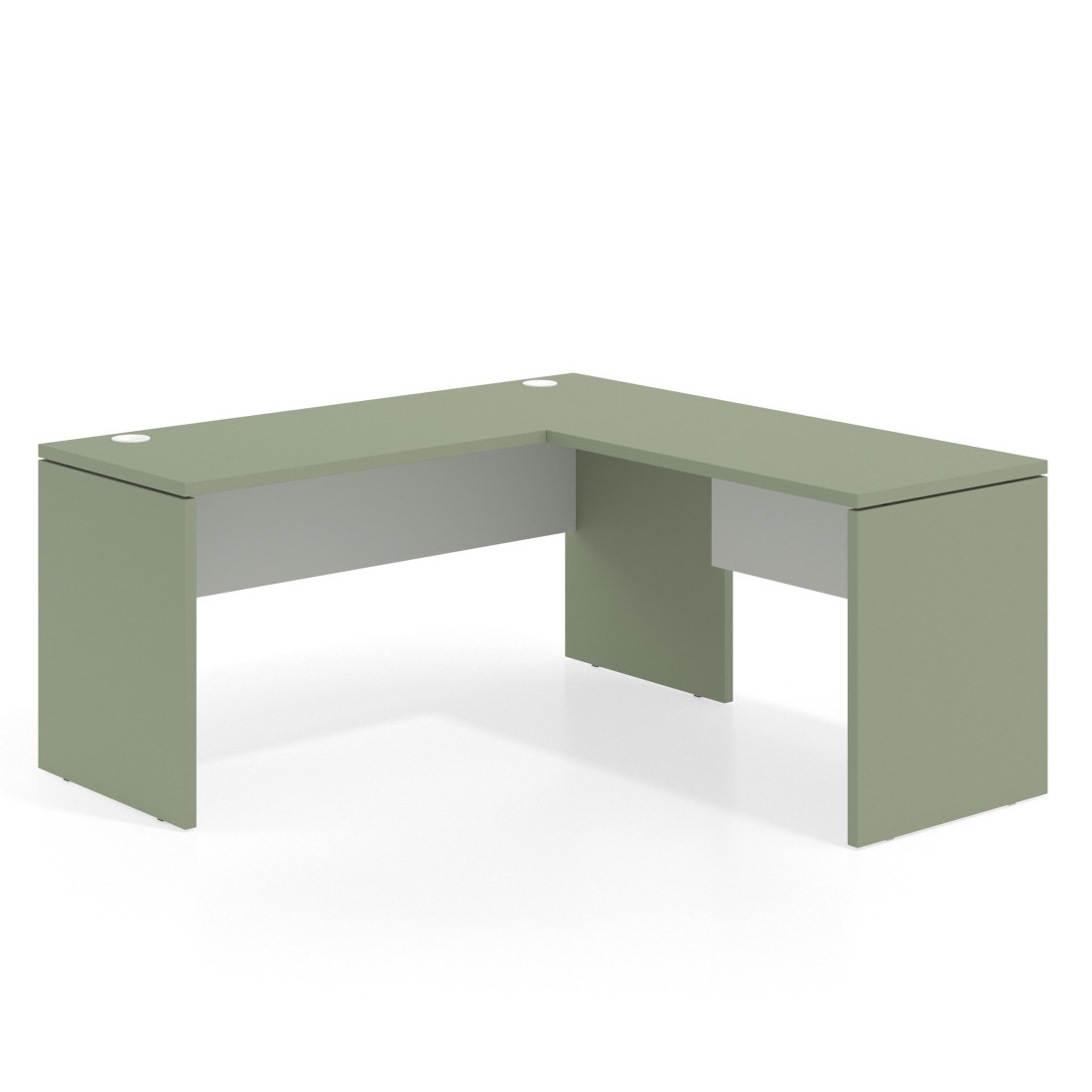 mesa en l 100x160 sauce blanco mate workplus mesa fondo 60cm con ala 1