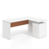 mesa en l workplus mesa fondo 60cm con pedestal 70x60cm frontales metal 1