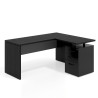 mesa en l 140x130 bocamina gris tormenta workplus mesa fondo 60cm con pedestal 70x60cm frontales metal 1