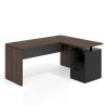 mesa en l 140x130 mistral gris tormenta workplus mesa fondo 60cm con pedestal 70x60cm frontales metal 1