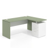 mesa en l 140x130 sauce blanco mate workplus mesa fondo 60cm con pedestal 70x60cm frontales metal 1