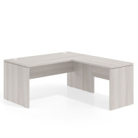 Mesa de Oficina en L Work Plus fondo 80 diseño monocolor - CALIFORNIA, 140x180