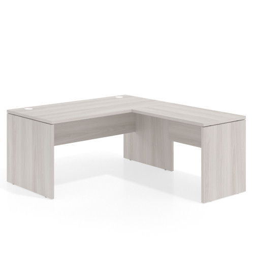 Mesa de Oficina en L Work Plus fondo 80 diseño monocolor - 140x180