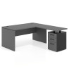 mesa en l 180x180 gris tormenta workplus mesa fondo 80cm con pedestal 100x60cm frontales melamina 1
