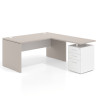 mesa en l 140x180 gris coco blanco mate workplus mesa fondo 80cm con pedestal 100x60cm frontales metal 1