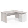 mesa en l 140x150 california workplus mesa fondo 80cm con pedestal 70x60cm frontales metal 1
