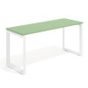 mesa de escritorio 100x60 verde talco delta mesa individual fondo 60cm recto 1