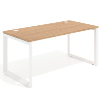Mesa de escritorio Delta, fondo 80cm, estructura blanca - SIROCO, 160X80