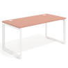 mesa de escritorio 100x80 rosa talco delta mesa individual fondo 80cm recto 1