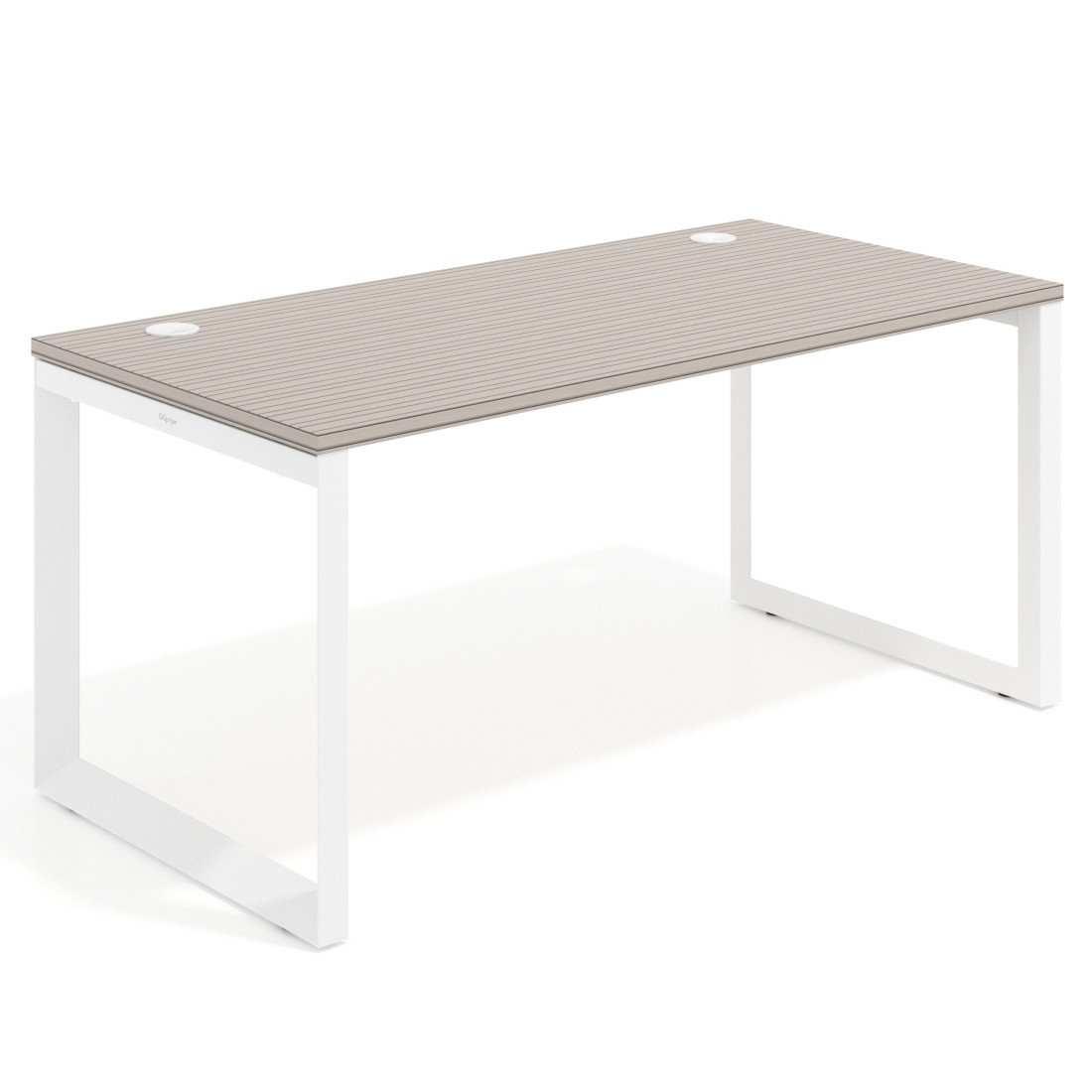 mesa de escritorio 100x80 rayado coco delta mesa individual fondo 80cm recto 1