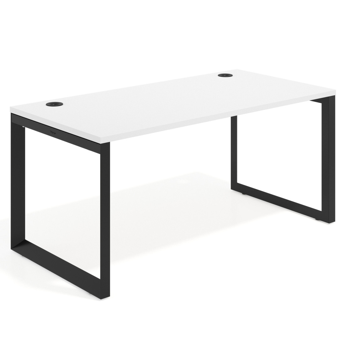 mesa de escritorio 100x80 blanco mate delta mesa individual fondo 80cm recto 1