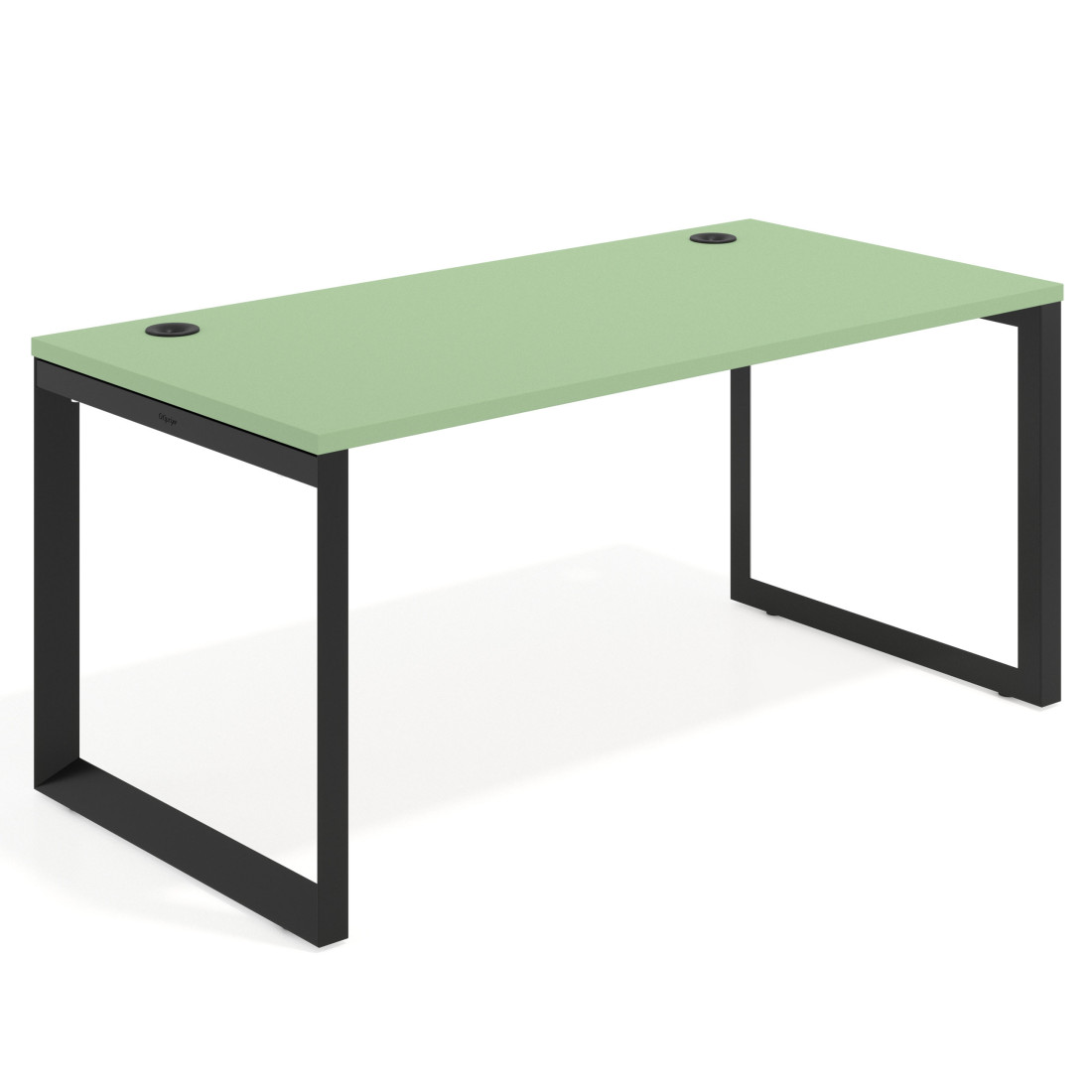 mesa de escritorio 100x80 verde talco delta mesa individual fondo 80cm recto 1