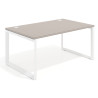 mesa de direccion 200x100 rayado coco delta mesa individual fondo 100cm recto 1