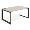 mesa de direccion 100x100 gris coco delta mesa individual fondo 100cm recto 1