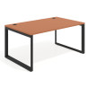 mesa de direccion 140x100 terracota delta mesa individual fondo 100cm recto 1