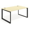 mesa de direccion 100x100 salvia delta mesa individual fondo 100cm recto 1