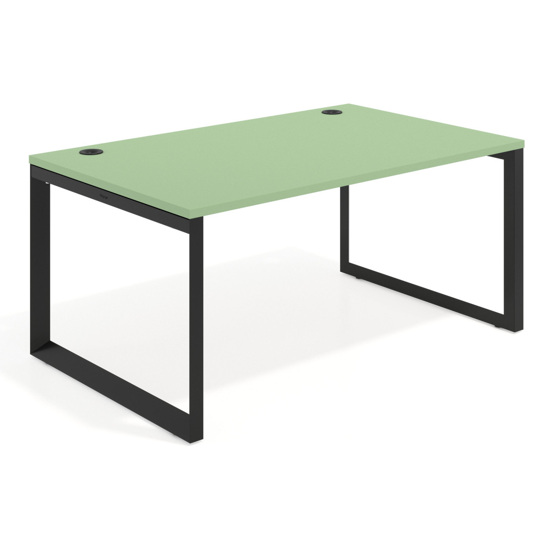 mesa de direccion 100x100 verde talco delta mesa individual fondo 100cm recto 1