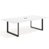 mesa co working 240x126 blanco mate delta mesa de reuniones fondo 126cm recto 1