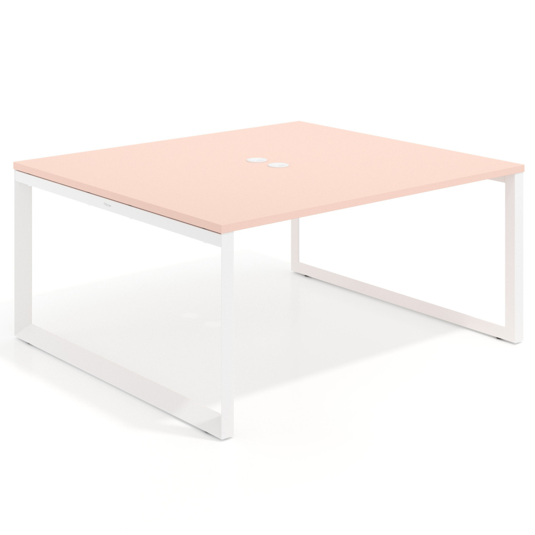 mesa co working 160x142 rosa nube delta mesa coworking fondo 142cm recto 1