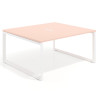 mesa co working 120x142 rosa nube delta mesa coworking fondo 142cm recto 1