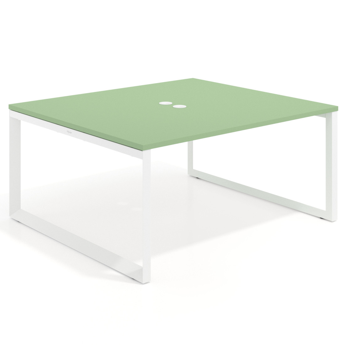 mesa co working 120x142 verde talco delta mesa coworking fondo 142cm recto 1
