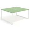 mesa co working 120x142 verde talco delta mesa coworking fondo 142cm recto 1