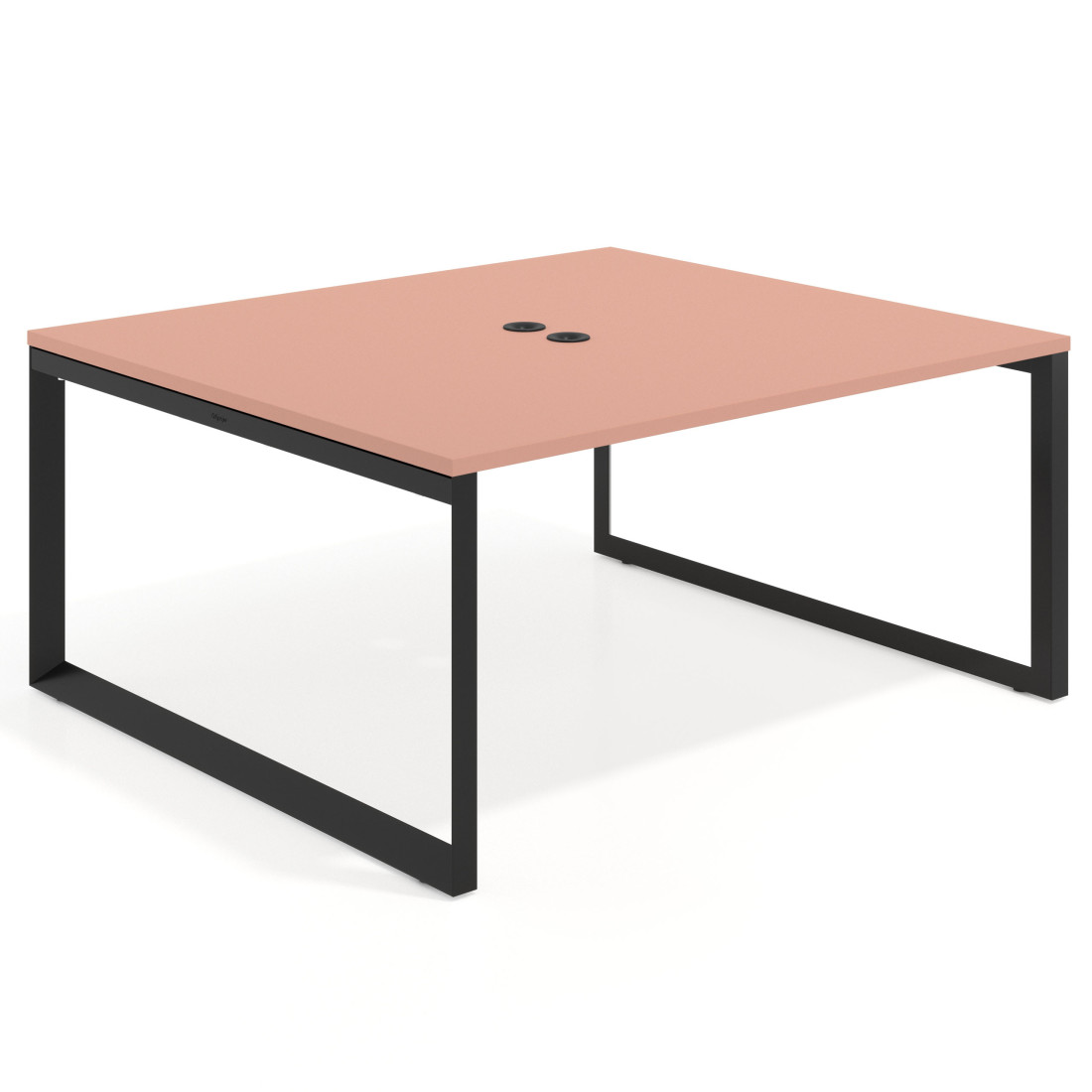 mesa co working 120x142 rosa talco delta mesa coworking fondo 142cm recto 1