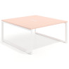 mesa co working 160x166 rosa nube delta mesa coworking fondo 166cm recto 1
