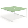 mesa co working 120x166 verde talco delta mesa coworking fondo 166cm recto 1
