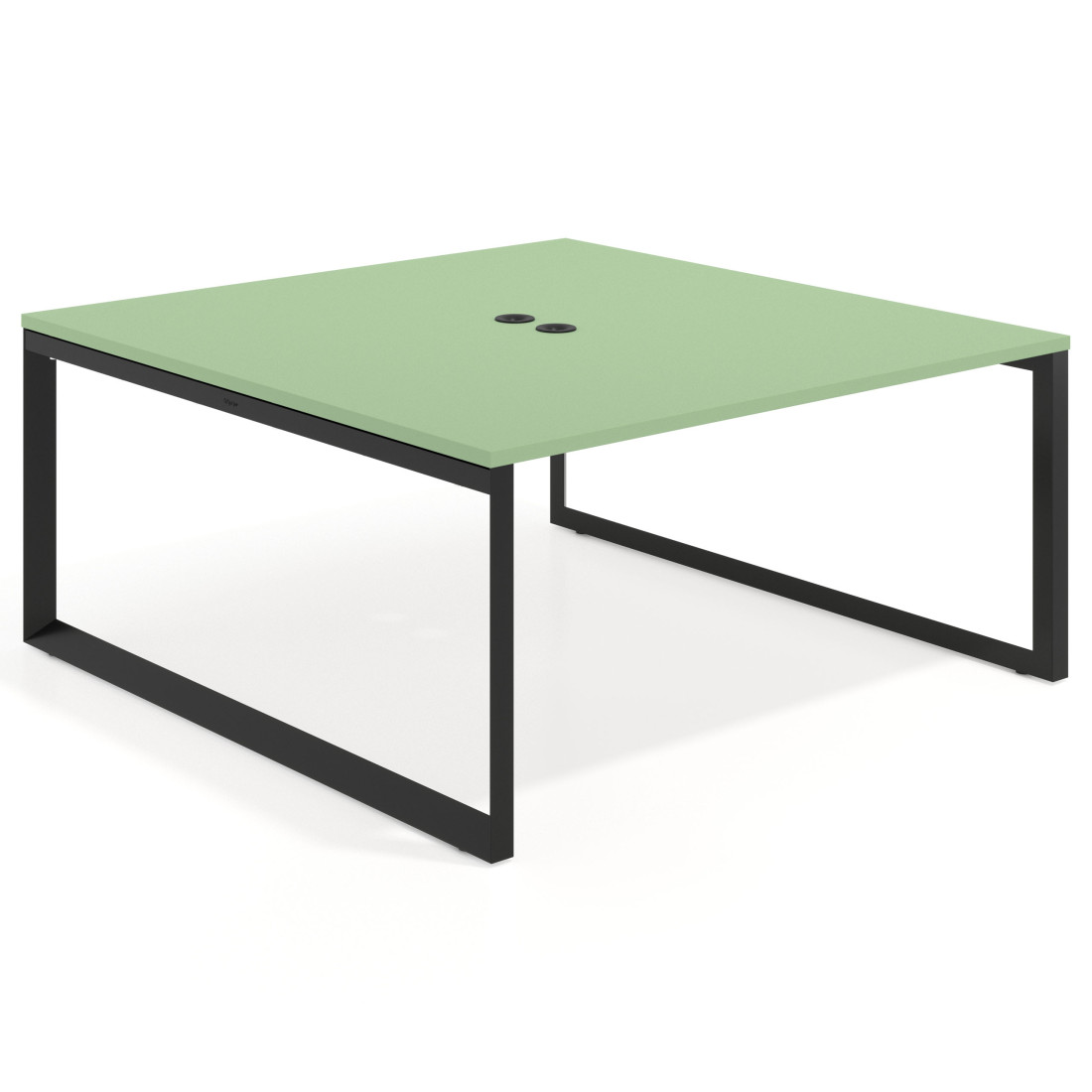 mesa co working 120x166 verde talco delta mesa coworking fondo 166cm recto 1