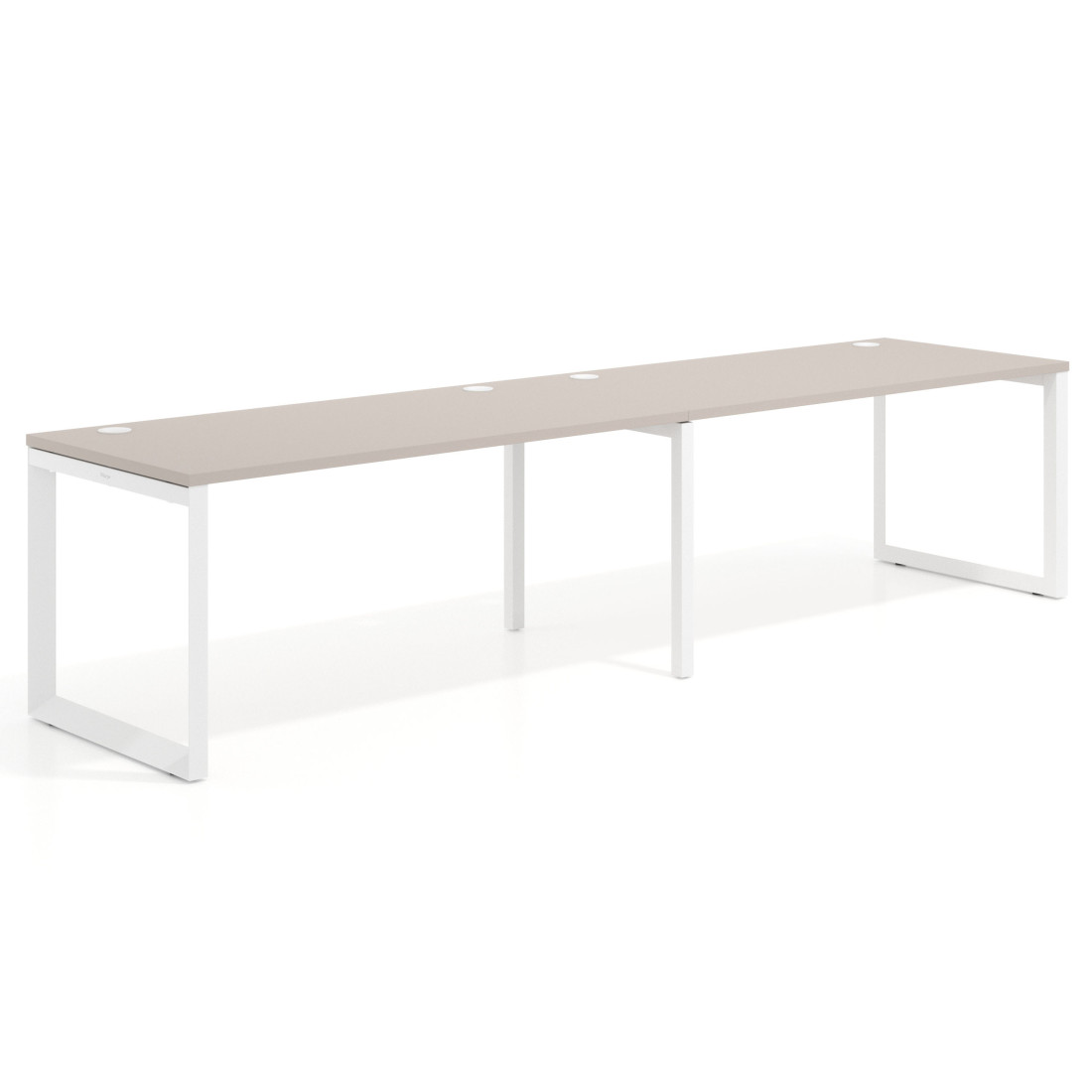 mesa multipuesto 200x80 gris coco delta mesa progresiva doble fondo 80cm recto 1