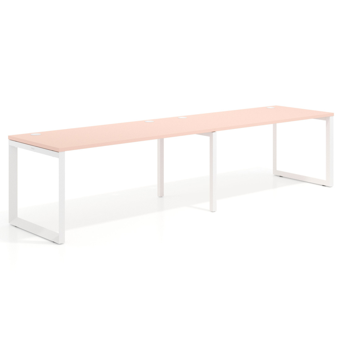 mesa multipuesto 200x80 rosa nube delta mesa progresiva doble fondo 80cm recto 1